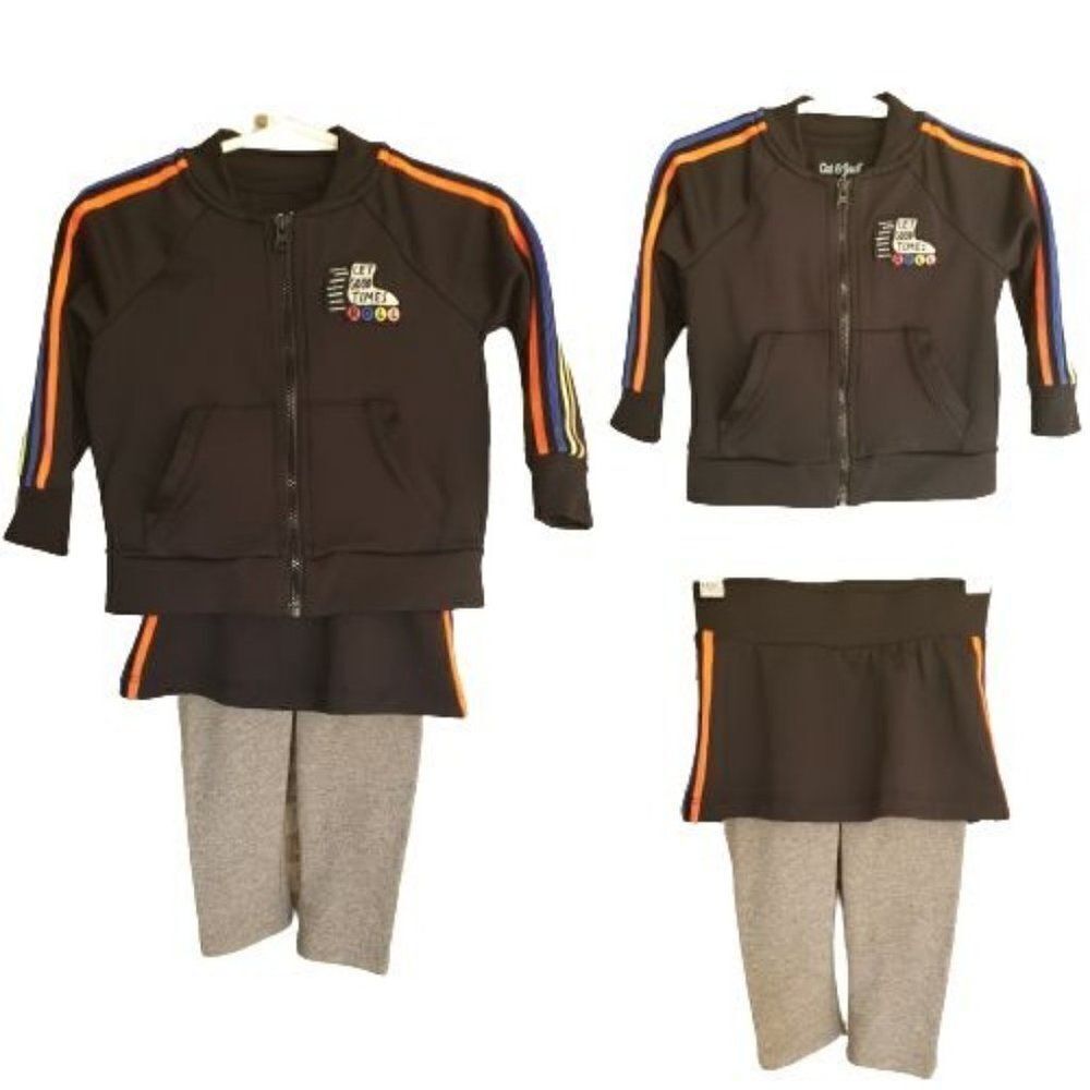 Baby Girls Bundle Matching Set Sports Jackets with Skirt and Pants Set 12M NWOT
